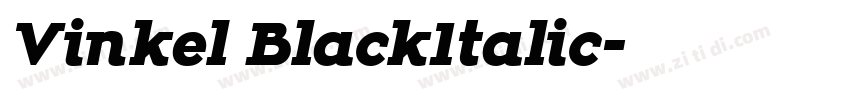 Vinkel BlackItalic字体转换